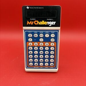 Vintage 1980 Texas Instruments Mr. Challenger Spelling Handheld Game USA TESTED